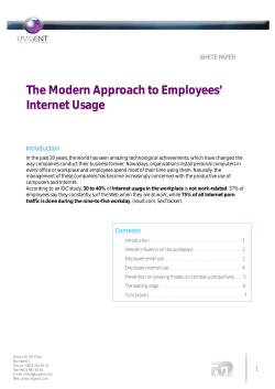 The Modern Approach to Employees` Internet Usage