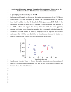 Impact of dissolution on the sedimentary record of the Paleocene