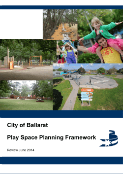 City of Ballarat Play Space Planning Framework