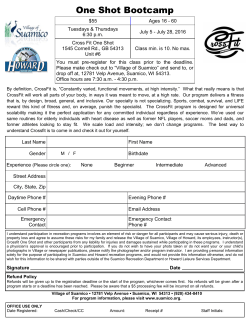 One Shot Bootcamp - Village of Suamico