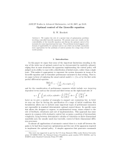 Optimal control of the Liouville equation