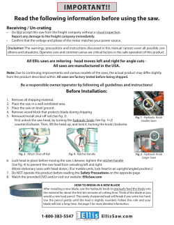 Quick Saw Guide + Safety Guidelines