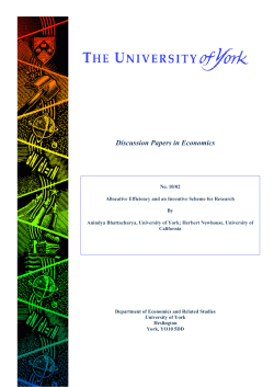 Allocative Efficiency and Incentive Schemes for