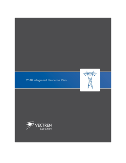 2016 Vectren IRP