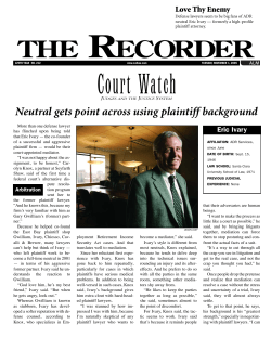 Neutral gets point across using plaintiff