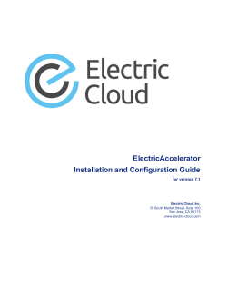 ElectricAccelerator Installation and Configuration Guide