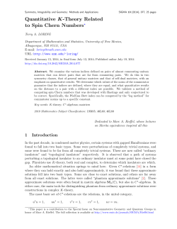 Quantitative K-Theory Related to Spin Chern Numbers