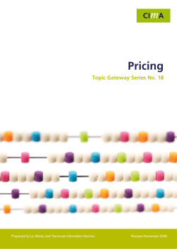 Pricing Topic Gateway