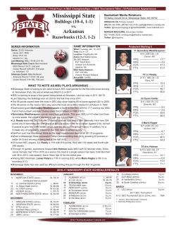 Mississippi State - Arkansas Razorbacks