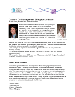 Cataract Co-Management Billing for Medicare