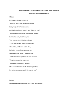 JONAH-MAN JAZZ - Dance of Delight