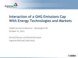 Interaction of a GHG Emissions Cap With Energy