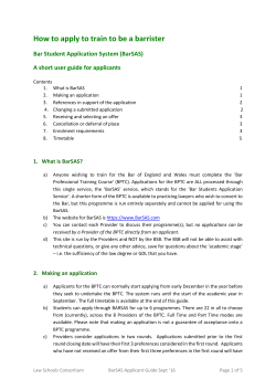 How to apply to train to be a barrister