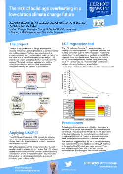 Low Carbon Futures Project Decision support for building