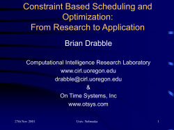 Dynamic Schedule Management: Lessons from the Air