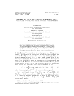 DISCREPANCY DISTANCES AND SCENARIO REDUCTION IN