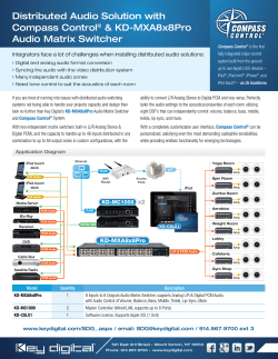 Distributed Audio Solution