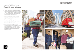 First Home Moves - Tottenham Regeneration