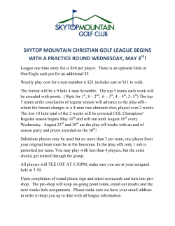 skytop mountain christian golf league begins with a practice round