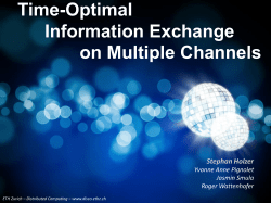 Theory for Sensor Networks *what is it good for?!