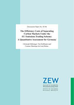 The Efficiency Costs of Separating Carbon Markets Under the EU