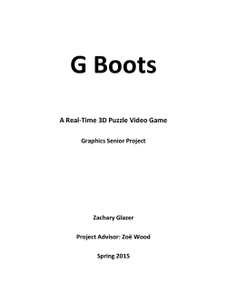 A Real-Time 3D Puzzle Video Game Graphics Senior Project