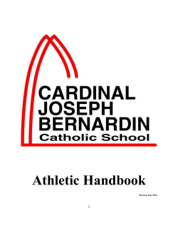 Introduction - Cardinal Joseph Bernardin Catholic School