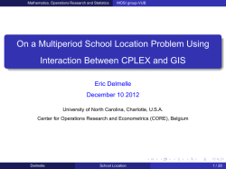 On a Multiperiod School Location Problem Using Interaction