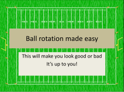 Ball Mechanics - Official Assignor