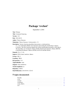 Package `evclust`