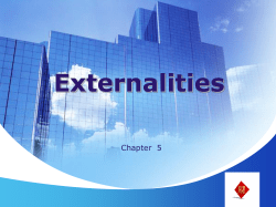 Externalities