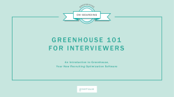 Greenhouse 101 for Interviewers