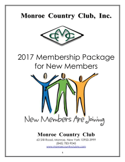 2017 Membership Package for New Members