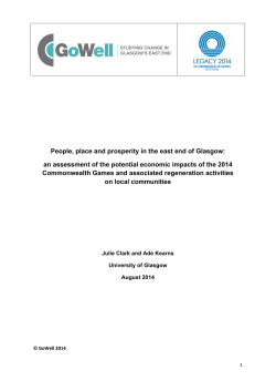 an assessment of the potential economic impacts of the