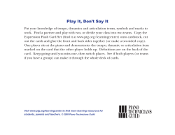 Play It Card Game.indd - Piano Technicians Guild