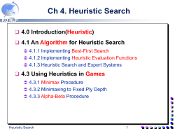 Ch 4. Heuristic Search
