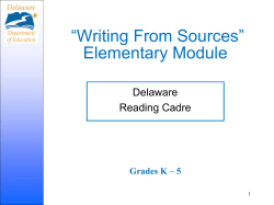 Citing Sources