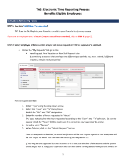 Time Reporti - WP Carey Employees