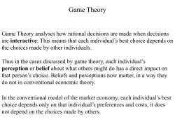 Thailand Game Theory..