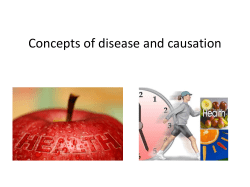 Concepts of health and disease