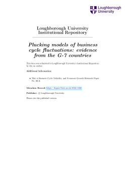 Plucking models of business cycle uctuations