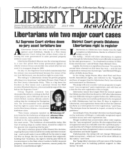 Libertarians win two major court cases