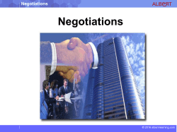 Negotiations - Albert