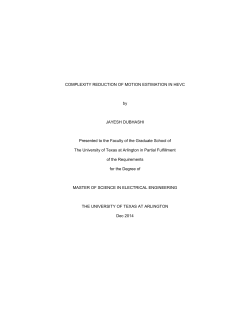 Appendix A Test Sequences[40] - The University of Texas at Arlington