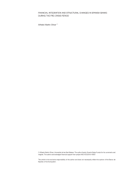 Financial integration and structural changes in