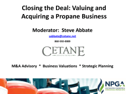Do you value a business on how much money the company made