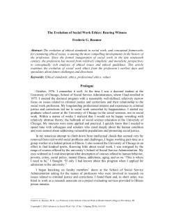 The Evolution of Social Work Ethics