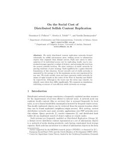 On the Social Cost of Distributed Selfish Content Replication