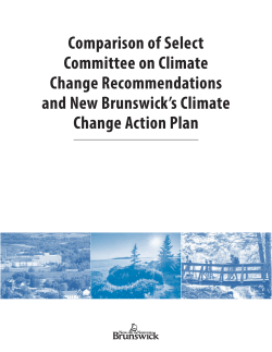 Comparison of Select Committee on Climate Change