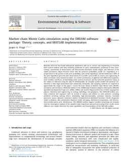 Markov chain Monte Carlo simulation using the DREAM